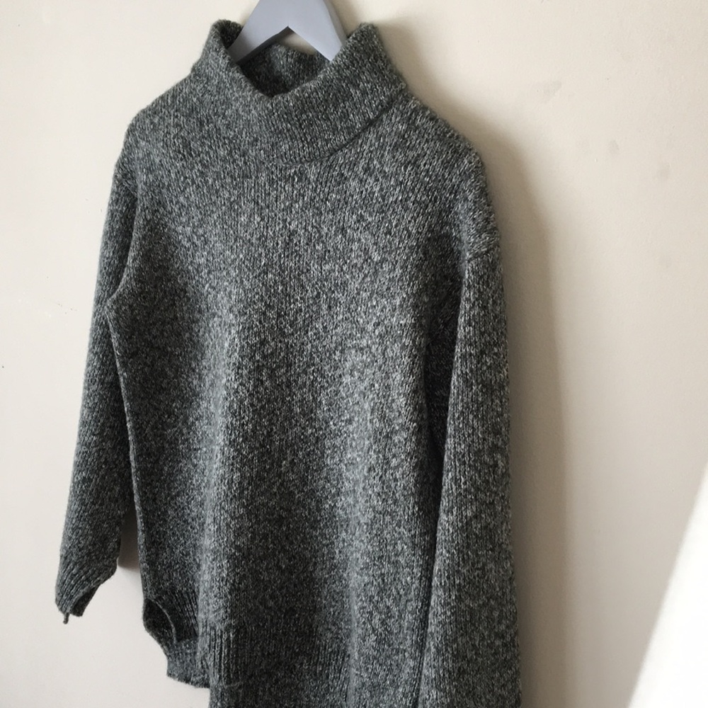 Split Sleeve Knit Turtleneck